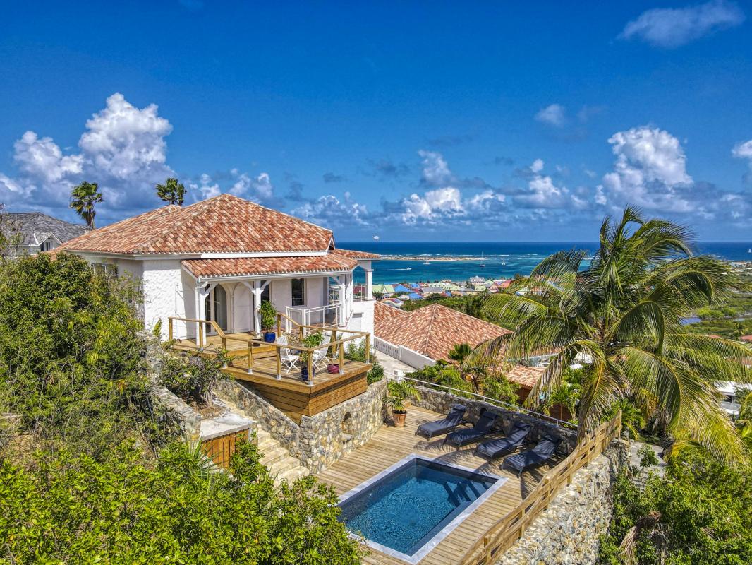 Location villa 6 personnes Orient Bay Saint Martin-vue hauteur-4